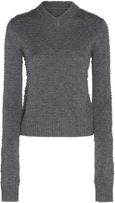 V-neck Knitted Jumper-AM