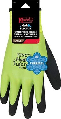 Kinco International Kinco Hydroflector Waterproof Double Thermal Shell and Coated Latex Gloves- Lrg