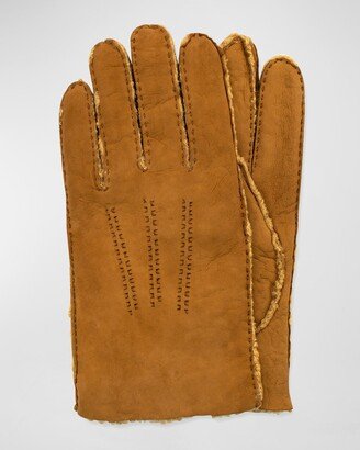 Men's Curly Shearling Gloves