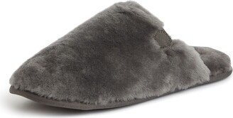 Fireside by Men's Broome All Over Genuine Shearling Easy On/Off Scuff Slipper