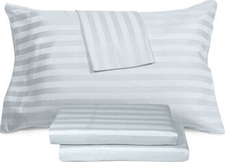 Closeout! Ultra Lux Wide Stripe 1000-Thread Count 4-Pc. King Sheet Set