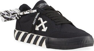 Men's Bicolor Arrow Vulcanized Low-Top Sneakers