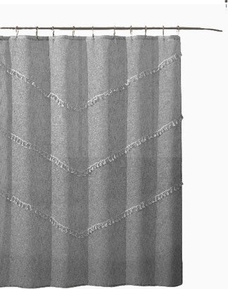 Tassel Trim Shower Curtain-AA