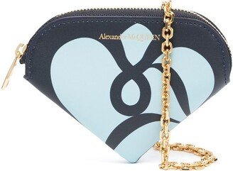 Seal logo-print triangle-shaped wallet