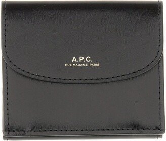 Logo-Stamp Foldover Wallet