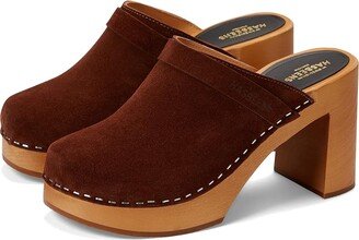 Husband Sky High (Cognac Suede) Women's Clog Shoes