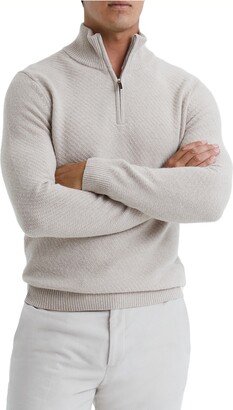 Tempo Quarter Zip Wool Blend Sweater