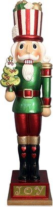 Fraser Hill Farms Indoor/Outdoor Oversized 4-Foot Nutcracker Christmas Decor