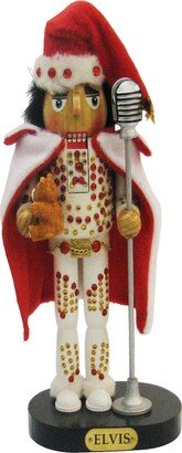 10 Inch Elvis in White Suit Nutcracker