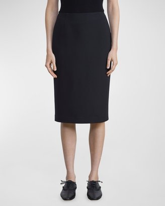 Slit Midi Pencil Skirt