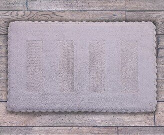 Crochet Lace Spa 34 x 21 Reversible Cotton Bath Rug