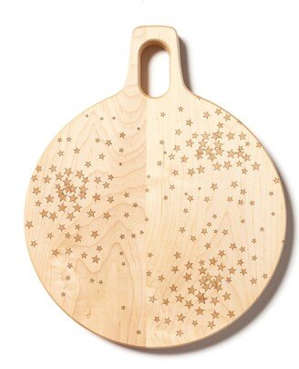 Round Maple Hardwood Board With Stars Pattern