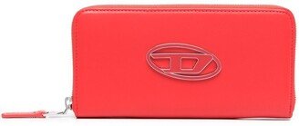 Logo-Plaque Leather Wallet-AI