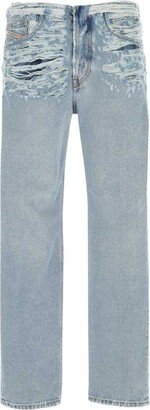 2010 Straight-Leg Distressed Jeans