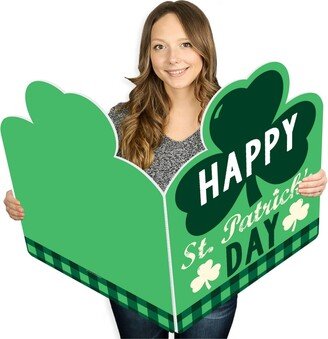 Big Dot Of Happiness St. Patrick's Day - Giant Greeting Card - Big Shaped Jumborific Card