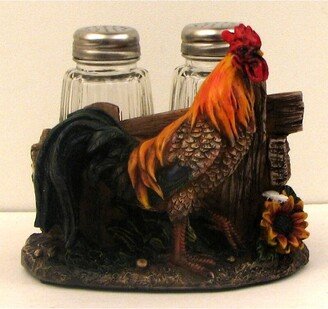 Rooster Salt & Pepper Set - 4 H x 5 L x 3 3/4 W