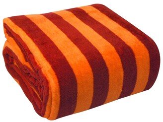 Lcm Home Luxury Printed Stripe Microplush Blanket, King