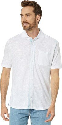 Houston Short Sleeve Woven (White) Men's Clothing