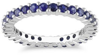 Diamond Select Cuts 14K 1.50 Ct. Tw. Blue Sapphire Eternity Ring