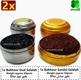 2x Oman Bakhour | Sandal Salalah 50G + Oud 40G Arabic Incense Bakhoor - From بخور صندل وعود صلالة