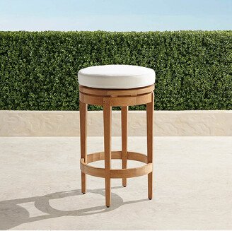 Cassara Backless Swivel Counter Stool in Natural Finish