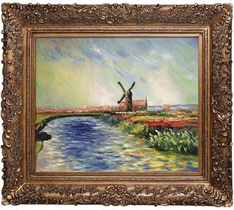 By Overstockart Tulip Field In Holland with Burgeon Frame, 29.5 x 33.5