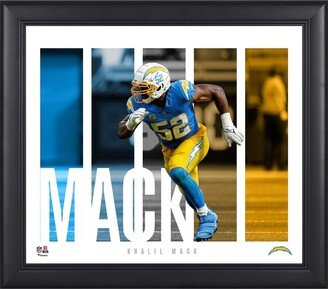 Fanatics Authentic Khalil Mack Los Angeles Chargers Framed 15'' x 17'' x 1'' Player Panel Collage