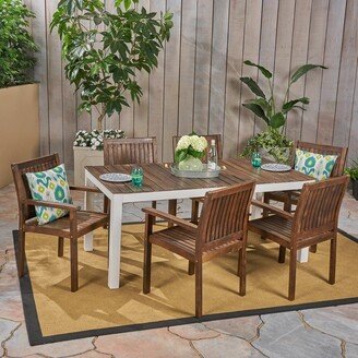 Bodum Outdoor 7-Piece Acacia Wood Dining Set