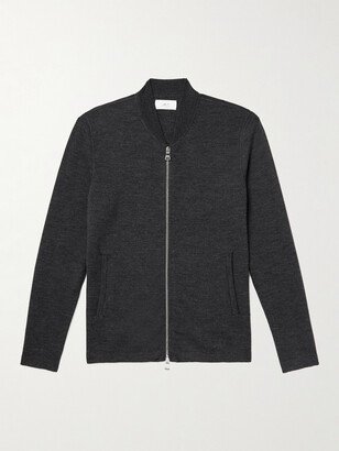 Double-Faced Merino Wool-Blend Bomber Jacket