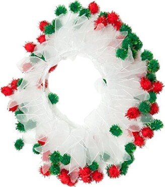 Midlee Christmas Pom Pom Decorative Dog Collar (X-Large)