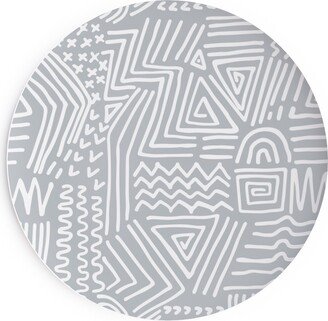 Salad Plates: Spirited - Gray Salad Plate, Gray