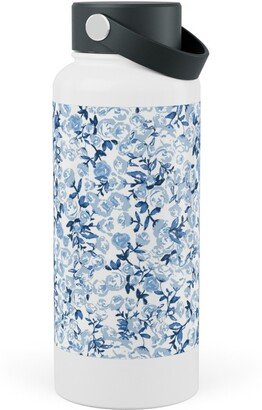 Photo Water Bottles: A Thousand Roses - Blue Stainless Steel Wide Mouth Water Bottle, 30Oz, Wide Mouth, Blue