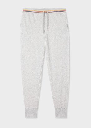 Grey Cotton 'Artist Stripe' Lounge Pants