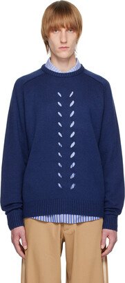 INSATIABLE HIGH SSENSE Exclusive Blue Sesame Vox Sweater