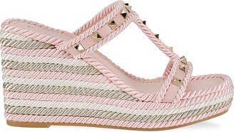 Rockstud Espadrille Wedge Sandals