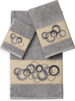 Turkish Cotton Annabelle 3Pc Embellished Towel Set