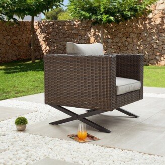 Patio Festival Outdoor X-Leg Collection Armrest chair