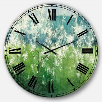 Designart Cottage Oversized Metal Wall Clock - 36 x 36