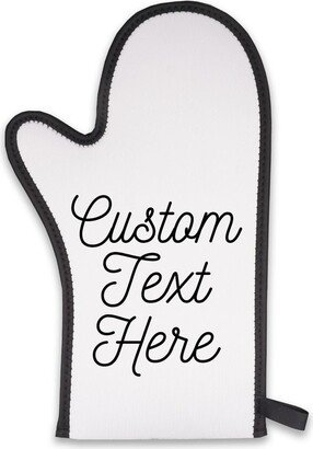 Personalized Kitchen Oven Mitt Pot Holder - Custom Hot Pad Gift For Housewarming, Wedding, Anniversary, Birthday