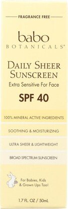 Sunscreen - Daily Sheer - Spf 40 - 1.7 oz