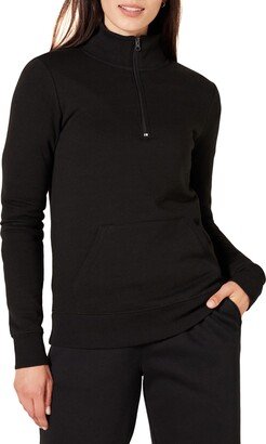 Women's Long-Sleeve Fleece Quarter-Zip Top (Available in Plus Size)