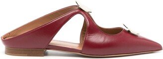 Tina leather flat mules