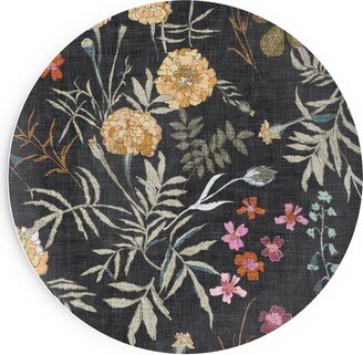 Salad Plates: Marigold Love - Dark Salad Plate, Black