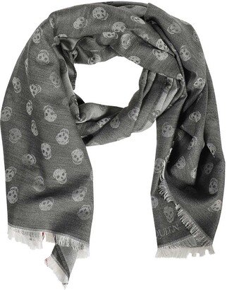 Skull Print Scarf-AE