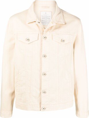 Buttoned-Up Denim Jacket-AB