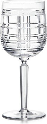 Hudson Plaid Red Wine Glass-AA