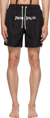 Black Printed Swim Shorts-AC