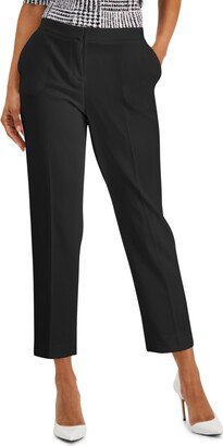 Petite Mid-Rise Straight-Leg Pants-AA