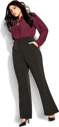 Women's Plus Size Tuxe Luxe Pant - - 12 Plus