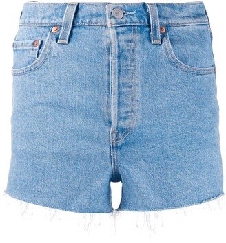 Frayed Denim Shorts